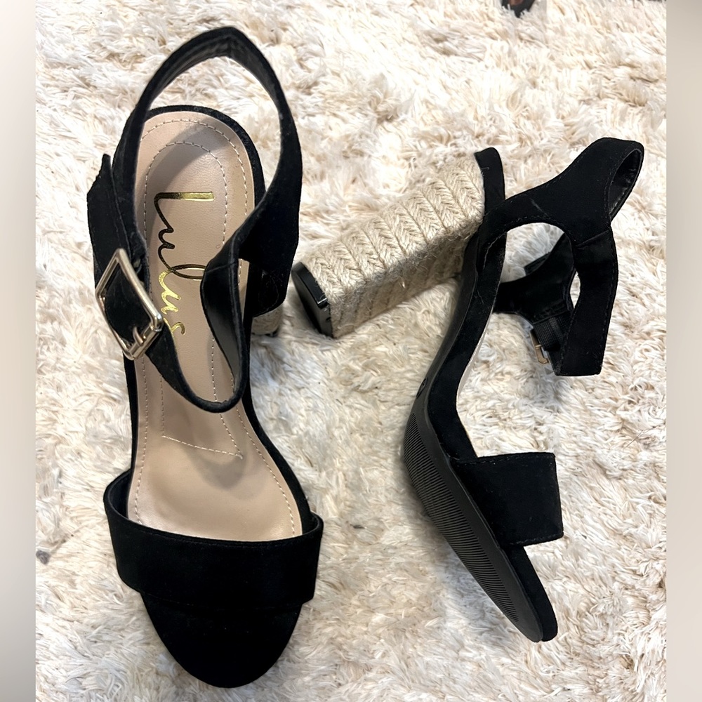 Black heels from Lulus